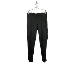 FIGS Satura Seamed Front High Waist Scrub Pants Trouser Black Small